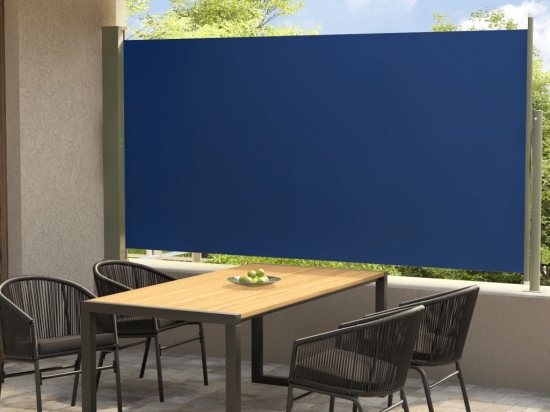 Σκίαστρο Πλαϊνό Συρόμενο Βεράντας Μπλε 160 x 300 εκ.