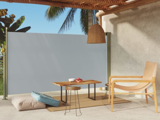 Σκίαστρο Πλαϊνό Συρόμενο Βεράντας Γκρι 170 x 300 εκ.