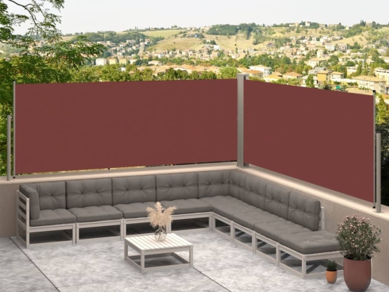 Διαχωριστικό Βεράντας Συρόμενο Καφέ 117 x 600 εκ.