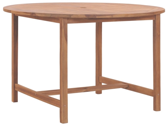 Τραπέζι κήπου από μασίφ ξύλο teak 110x75 εκ