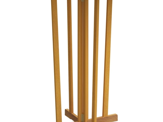 Τραπέζι μπαρ πτυσσόμενο από μασίφ ξύλο teak 90x65x105 εκ