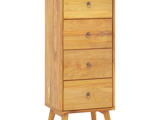Συρταριέρα από μασίφ ξύλο teak 40x30x100 εκ