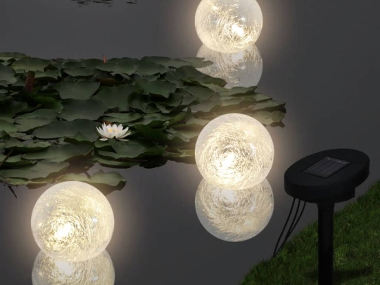 Ηλιακός γλόμπος που επιπλέει με 3 LED για λίμνες και πισίνες