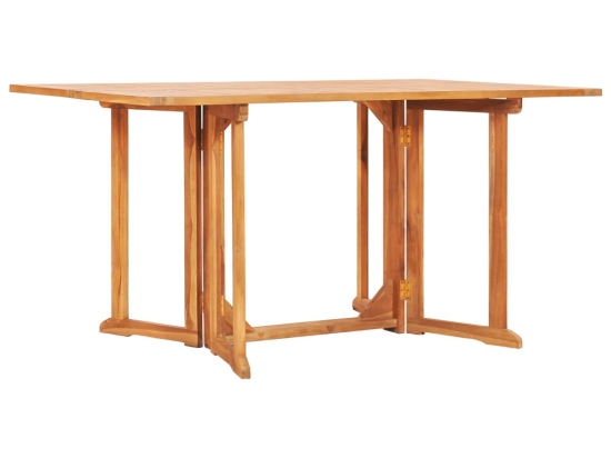 Τραπέζι κήπου Butterfly πτυσσόμενο  από μασίφ ξύλο teak 150x90x75 εκ