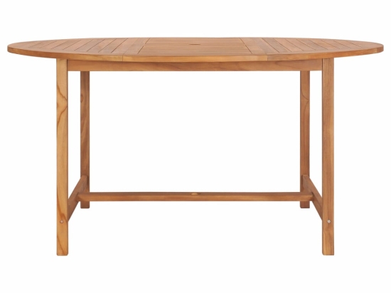 Τραπέζι κήπου από μασίφ ξύλο teak 150x76 εκ