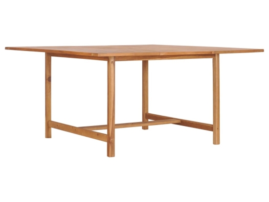 Τραπέζι κήπου από μασίφ ξύλο teak 150x150x76 εκ