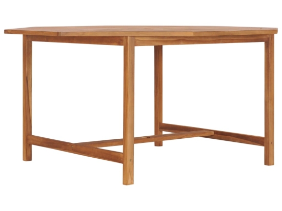 Τραπέζι κήπου από μασίφ ξύλο teak 150x150x75 εκ
