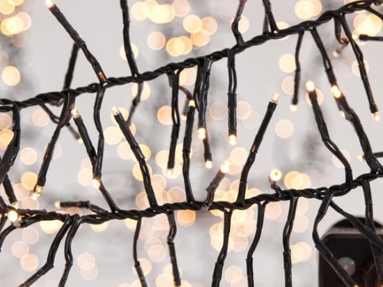1152 led cluster με 8 προγράμματα IP 44 σε θερμό λευκό φως 9.8 μέτρα