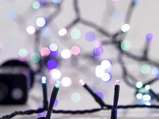 700 Led λαμπάκια με 8 προγράμματα μετασχηματιστή ρεύματος και πράσινο καλώδιο IP44 χρωματιστό φως 35μ