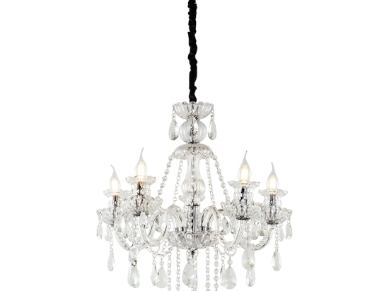 Chandelier πολυέλαιος με διάφανο κρύσταλλο 60x60x60 εκ