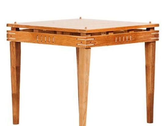 Τραπέζι φαγητού τετράγωνο teak 80x80x75 εκ