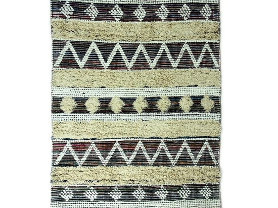 Borun χειροποίητο boho χαλί από πολυεστέρα 120x180 εκ 