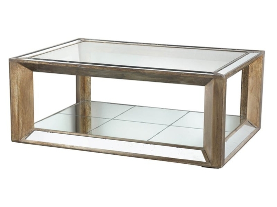 Τραπέζι σαλονιού γυάλινο Waverly 130x90x52 εκ