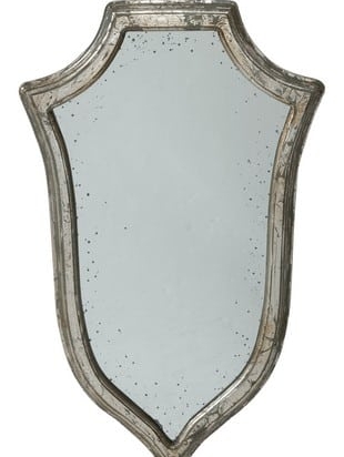 Καθρέπτης τοίχου empire crest σε ασημί αντικέ απόχρωση 30.5x50.8 εκ