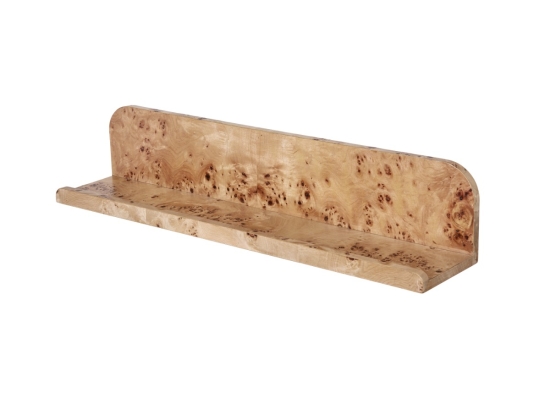 Burl ξύλινο επιτοίχιο ράφι από MDF σε φυσική απόχρωση 60x12x12 εκ