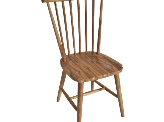 Munggur ξύλινη καρέκλα σε φυσική απόχρωση 51x48x94 εκ