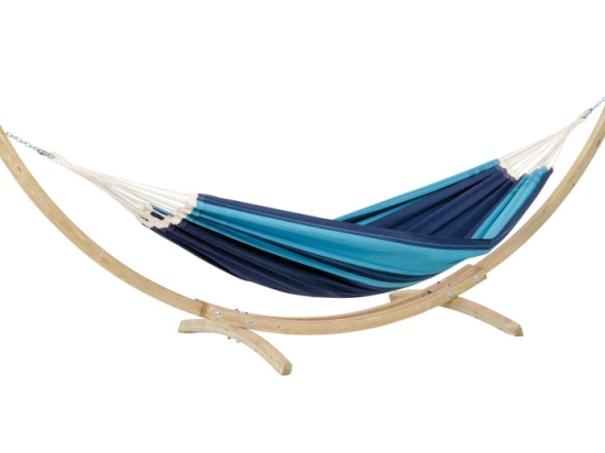 Αιώρα με ξύλινη βάση Kronos Set Santana Blue Santana