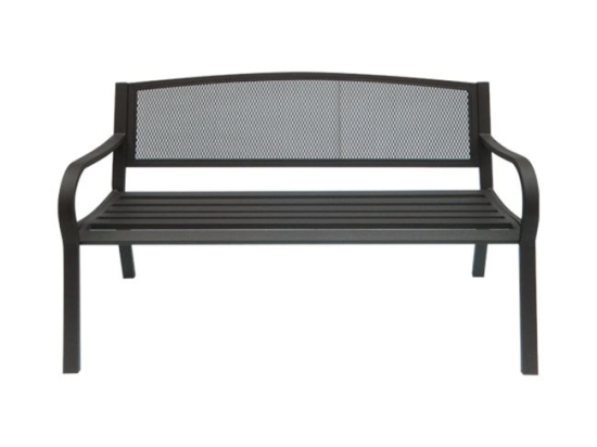 Pango παγκάκι μεταλλικό μαύρο 124x57x78 εκ