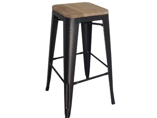 Relix wood natural oak σκουρόχρωμο Bar antique black
