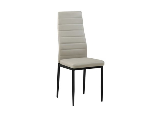Jetta καρέκλα pvc cappuccino με βαφή μαύρη