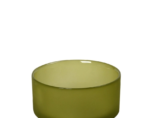 Caprice γυάλινο μπωλ σε Lime απόχρωση σετ των έξι 15x6 εκ