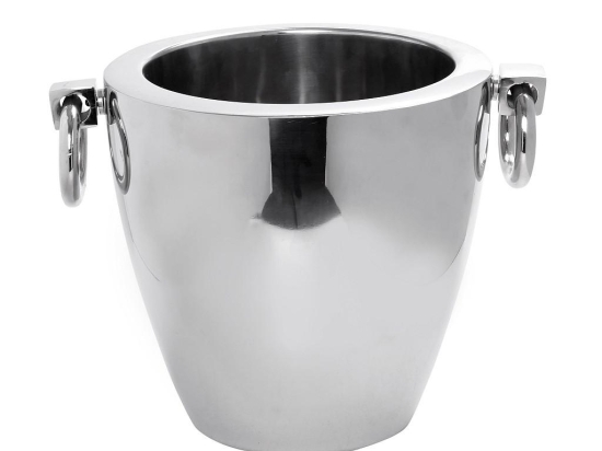 Inox σαμπανιέρα σε ασημί χρώμα 24x23 εκ