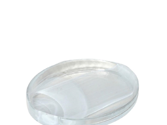 Atlas alabaster μπωλ οβάλ σε λευκό χρώμα σετ των έξι τεμαχίων 15x13x2 εκ