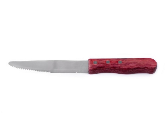 Μαχαίρι steak με ξύλινη λαβή σετ των δώδεκα τεμαχίων 23 εκ