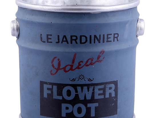 Γλάστρα Paint Bucket σε μπλε χρώμα 23x22x22 εκ