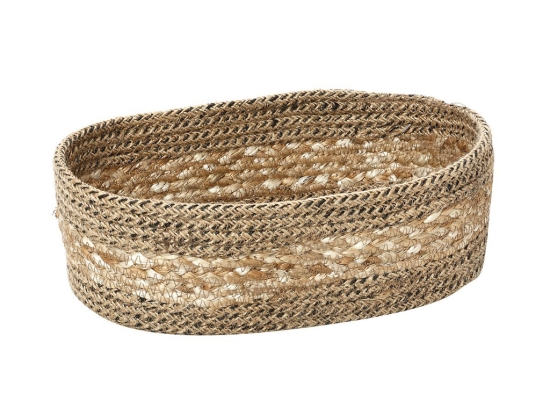 Οβάλ ψάθινη ψωμιέρα Seagrass 25x13x9 εκ