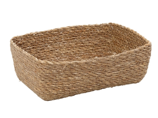Οβάλ ψωμιέρα ψάθινη Seagrass 23x16x8 εκ