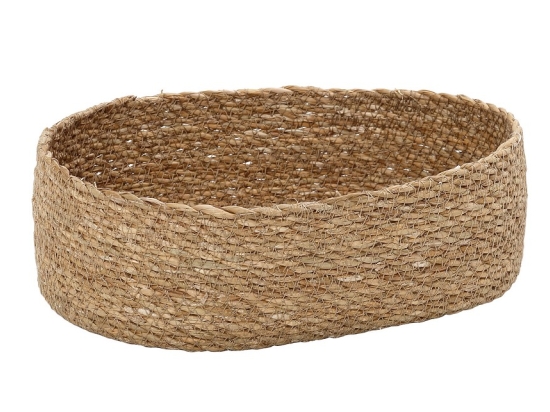 Οβάλ ψωμιέρα ψάθινη Seagrass 22x14x6 εκ