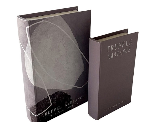 Truffle Ambiance ξύλινα κουτιά αποθήκευσης σε σχήμα βιβλίου σετ δύο τεμαχίων