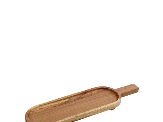 Ξύλινο πλατώ σερβιρίσματος με λαβή 49x16x3 εκ