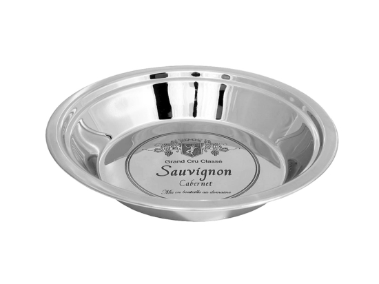 Ατσάλινο μπωλ Sauvignon σε ασημί χρώμα 31x5 εκ