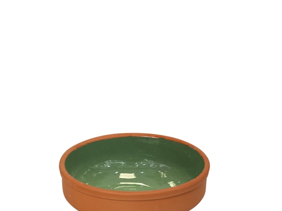 Terracotta Green πυρίμαχο ρηχό μπωλ σετ των δέκα τεμαχίων 23x4 εκ