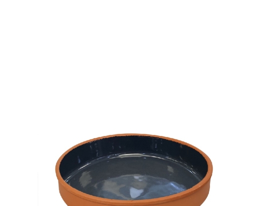 Terracotta Grey πυρίμαχο ρηχό μπωλ σετ των δέκα τεμαχίων 23x4 εκ