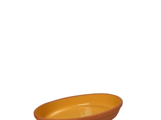 Terracotta Yellow πυρίμαχο μπωλ γόνδολα σετ των δεκαέξι τεμαχίων 23x12x3.5 εκ