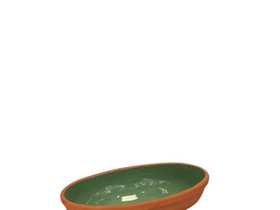 Terracotta Green πυρίμαχο μπωλ γόνδολα σετ των δεκαέξι τεμαχίων 23x12x3.5 εκ