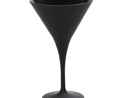 Maya ποτήρι martini σε μαύρο ματ χρώμα σετ των έξι τεμαχίων 11x18 εκ