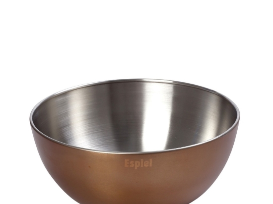 Μπωλ ανοξείδωτο ματ χάλκινο 24x11.5 εκ