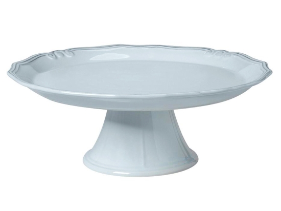 Tiffany κεραμική πιατέλα σε γαλάζιο χρώμα με βάση 33x12 εκ