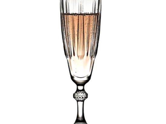 Diamond Champagne γυάλινο ποτήρι σαμπάνιας έξι τεμαχίων 6x21 εκ