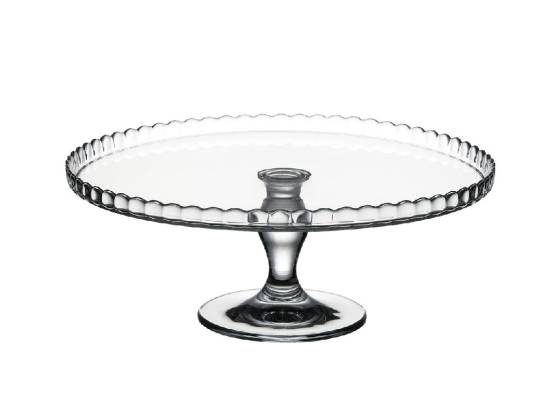 Patisserie πιατέλα με βάση γυάλινη 32x13 εκ