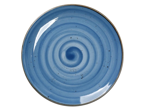 Terra Blue πιάτο φαγητού σε μπλε χρώμα σετ των έξι τεμαχίων 25 εκ