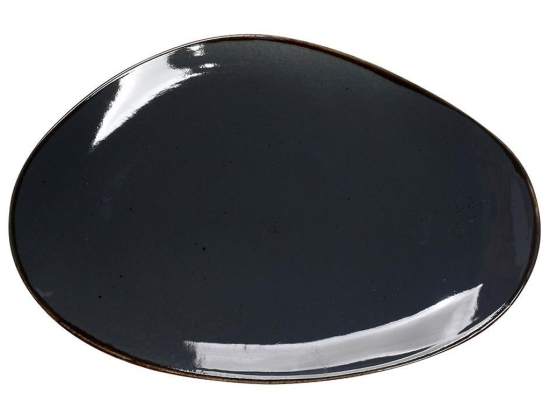 Terra Grey πιατέλα οβάλ σετ έξι τεμαχίων 36x15 εκ
