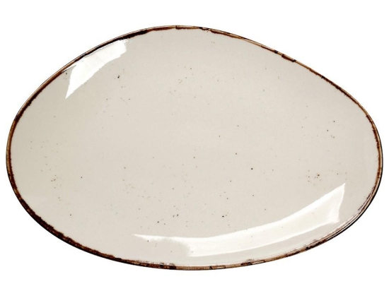 Terra Cream πιατέλα οβάλ σετ έξι τεμαχίων 36x24x2 εκ