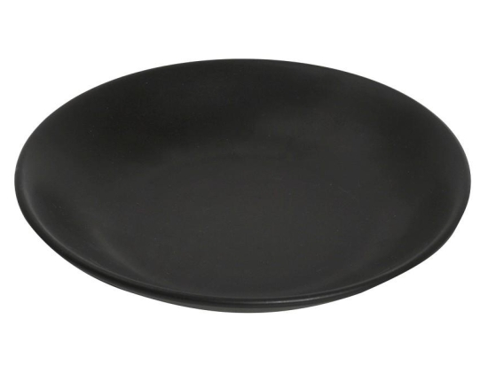 Terra Matt Black πορσελάνινο βαθύ πιάτο φαγητού σε μαύρο χρώμα σετ των έξι τεμαχίων 24 εκ