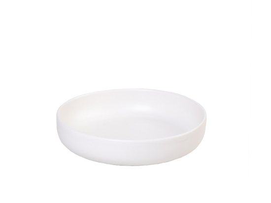 Terra Matt Cream πιάτο λευκό ματ βαθύ σετ έξι τεμάχια 20x4.5 εκ