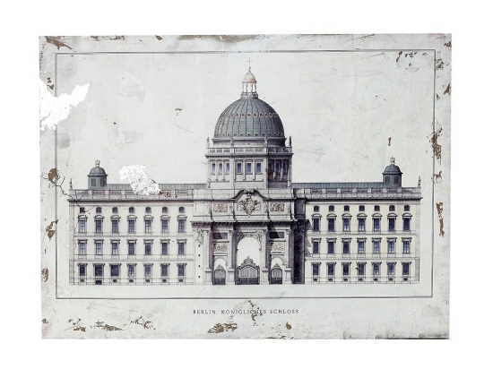 Vintage διακοσμητικό κάδρο Berlin Schloss 80x60 εκ